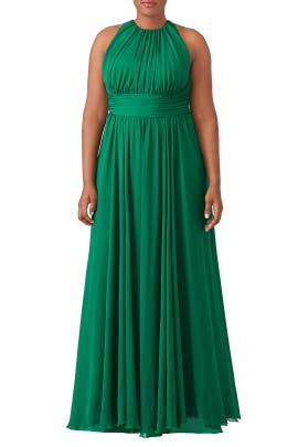 badgley mischka fluorite emerald gala gown
