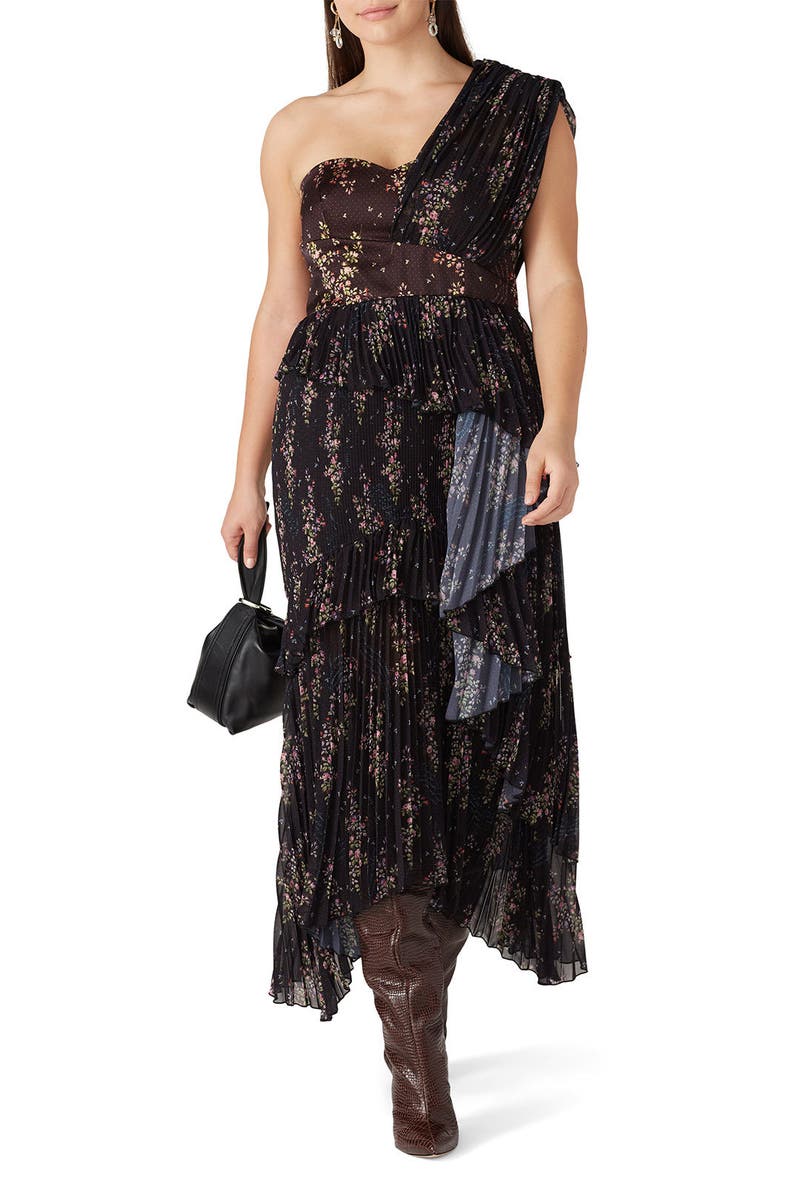 Asymmetric One Shoulder Dress by AMUR 