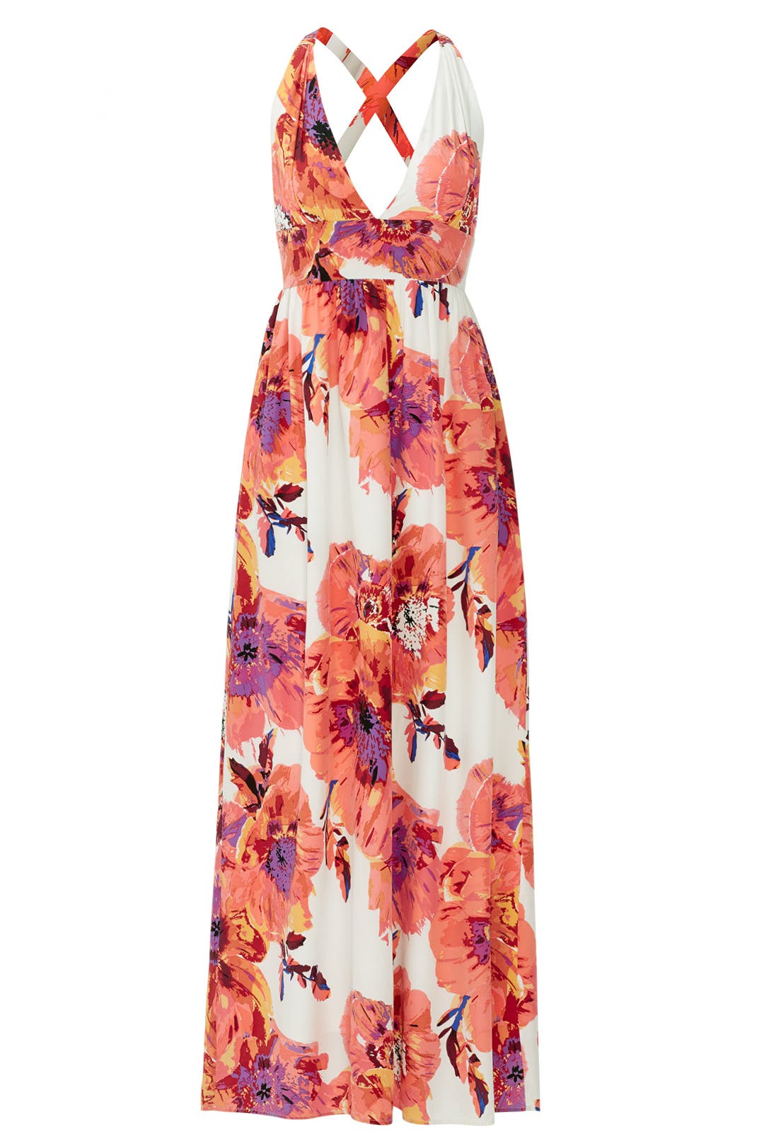 yumi spring floral maxi dress