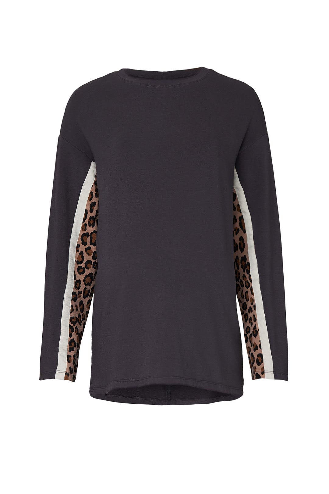 monrow leopard sweatshirt