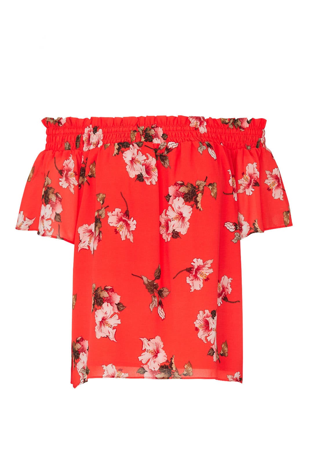 floral off the shoulder