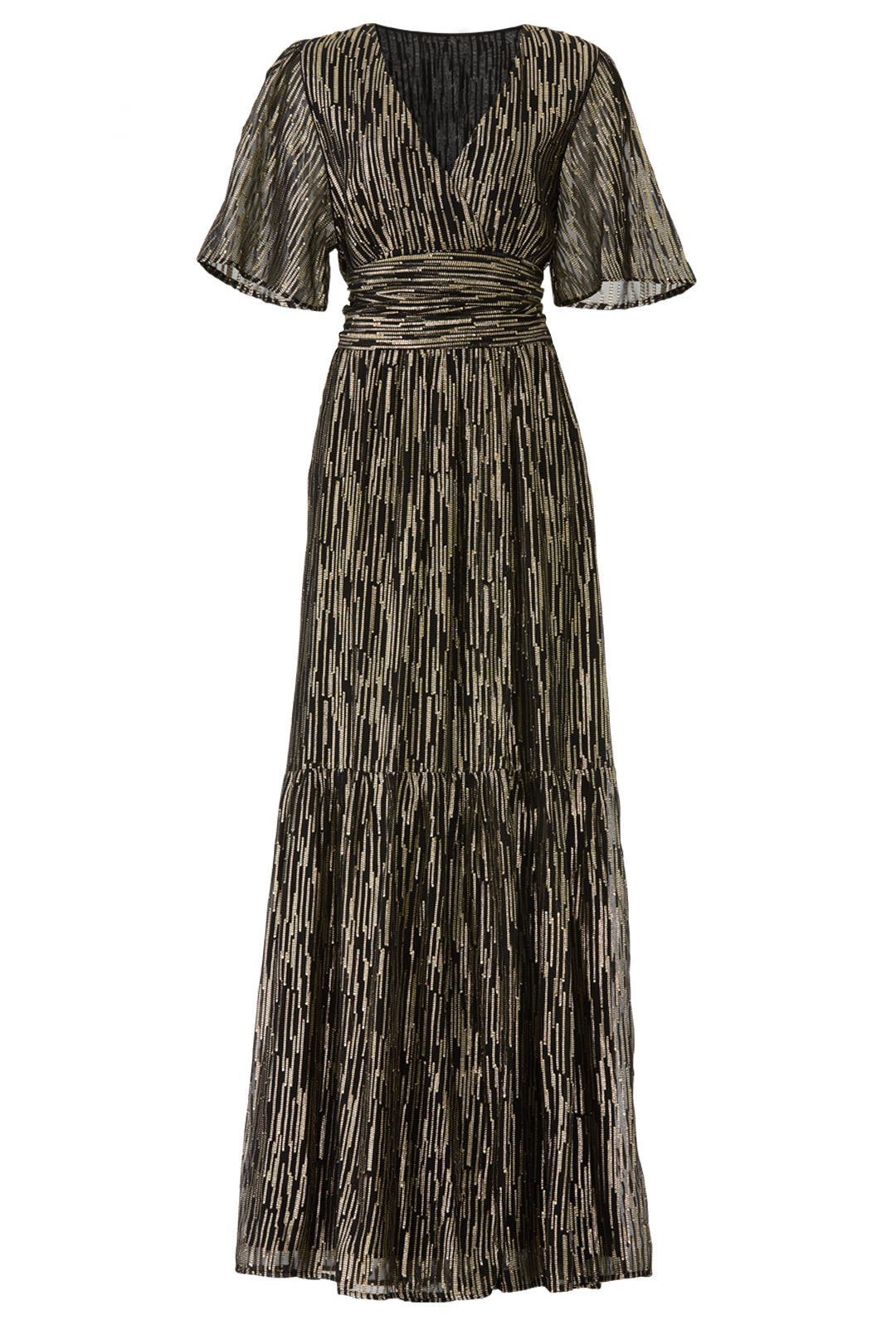 ba&sh metallic nixon gown