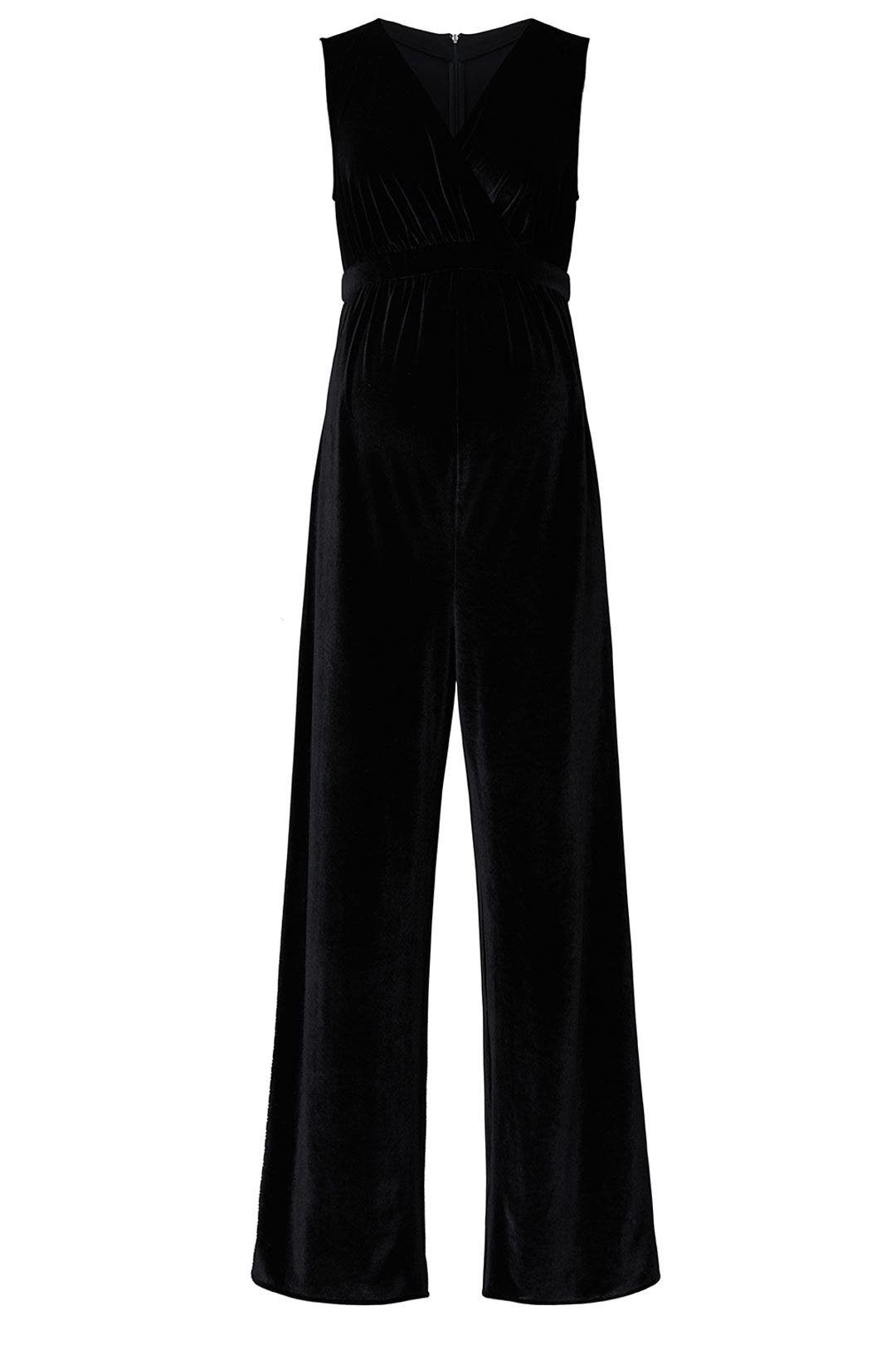 velvet maternity jumpsuit