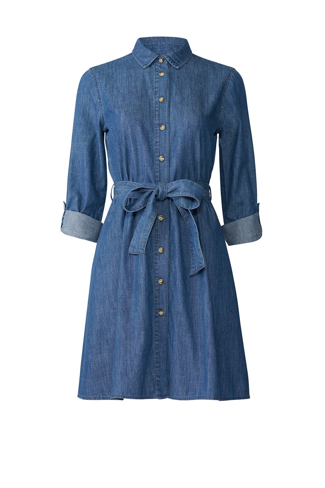 draper james chambray shirt dress
