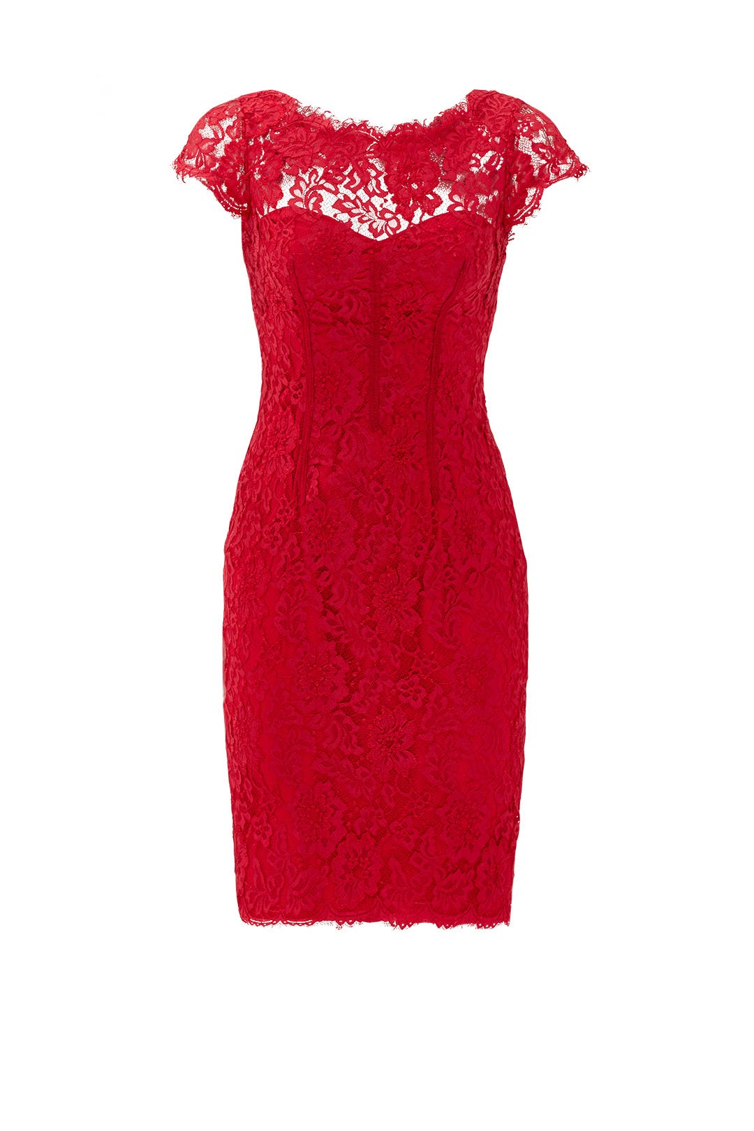 Sweet Candy Apple Sheath by ML Monique Lhuillier