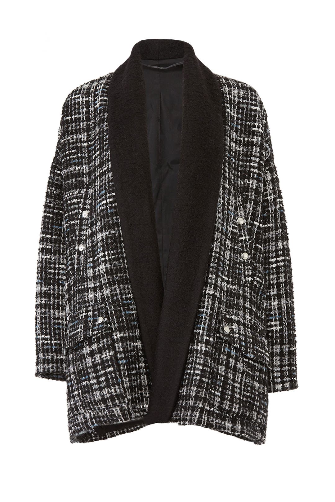 Holly Tweed Sweater Coat by The Kooples 