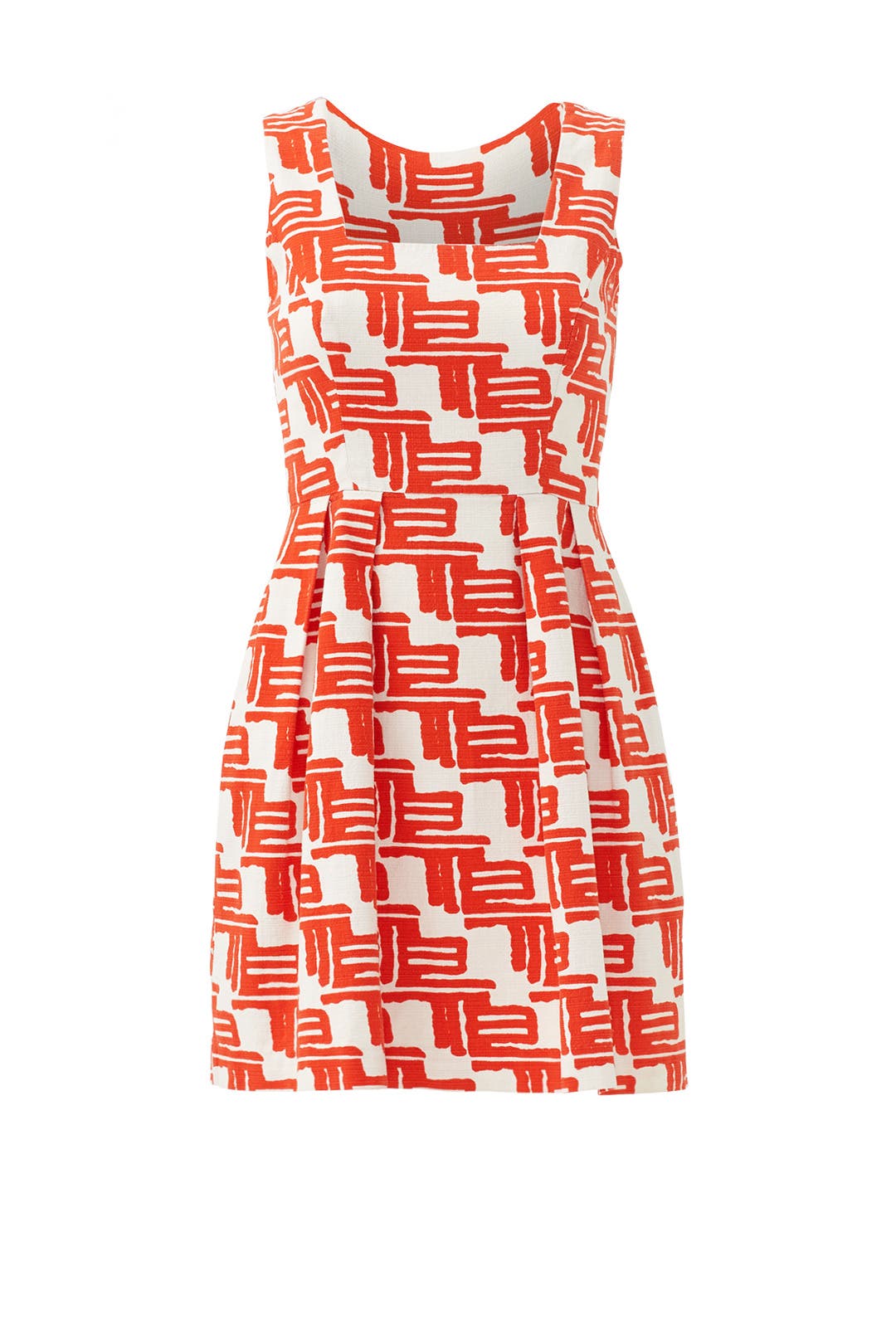 Citrus Tribal Flare Dress by Shoshanna