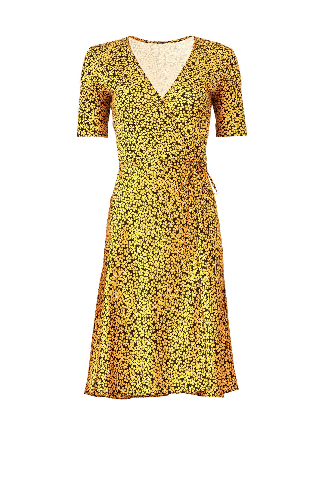 arnhem marigold wrap dress