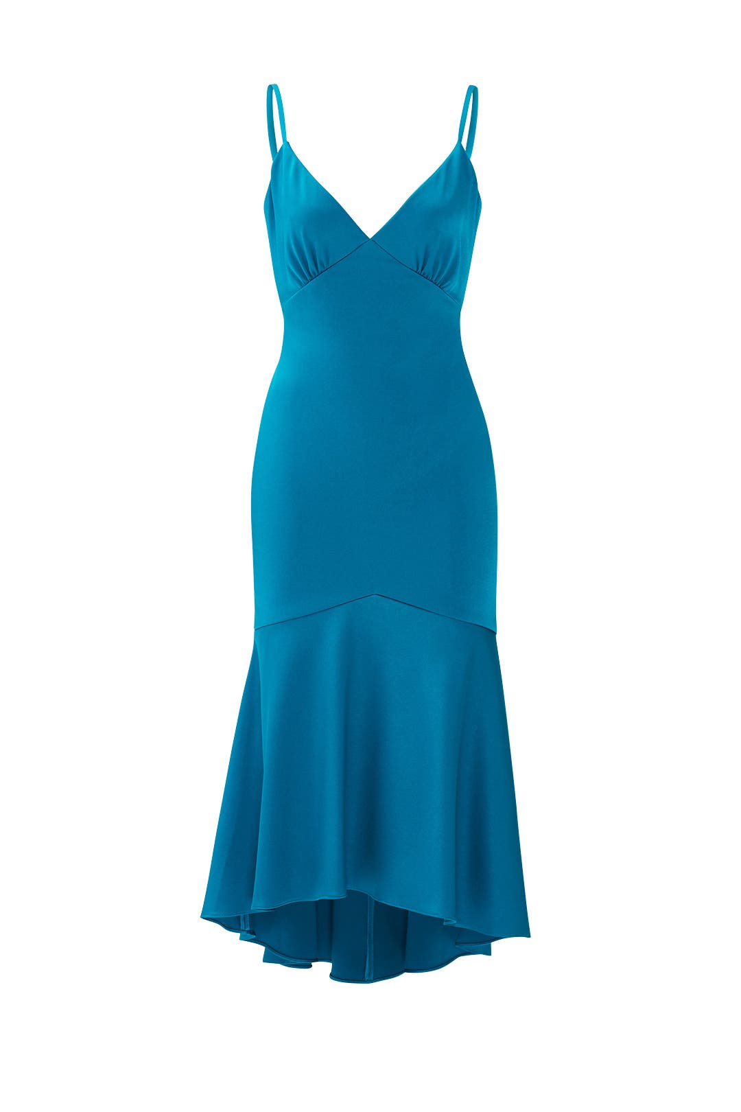 Teal Flounce Dress by Theia