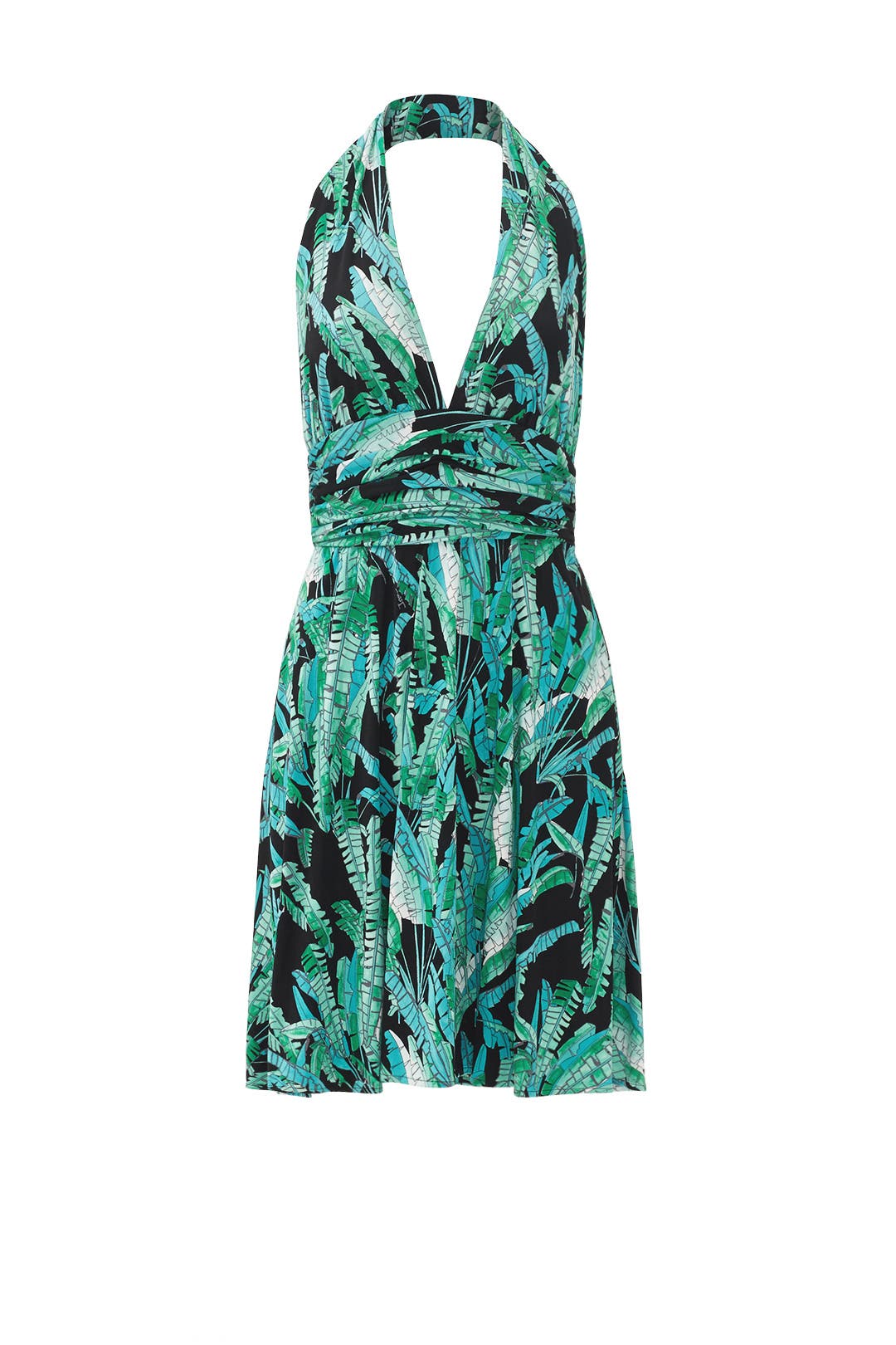 Palm Print Halter Dress by Issa