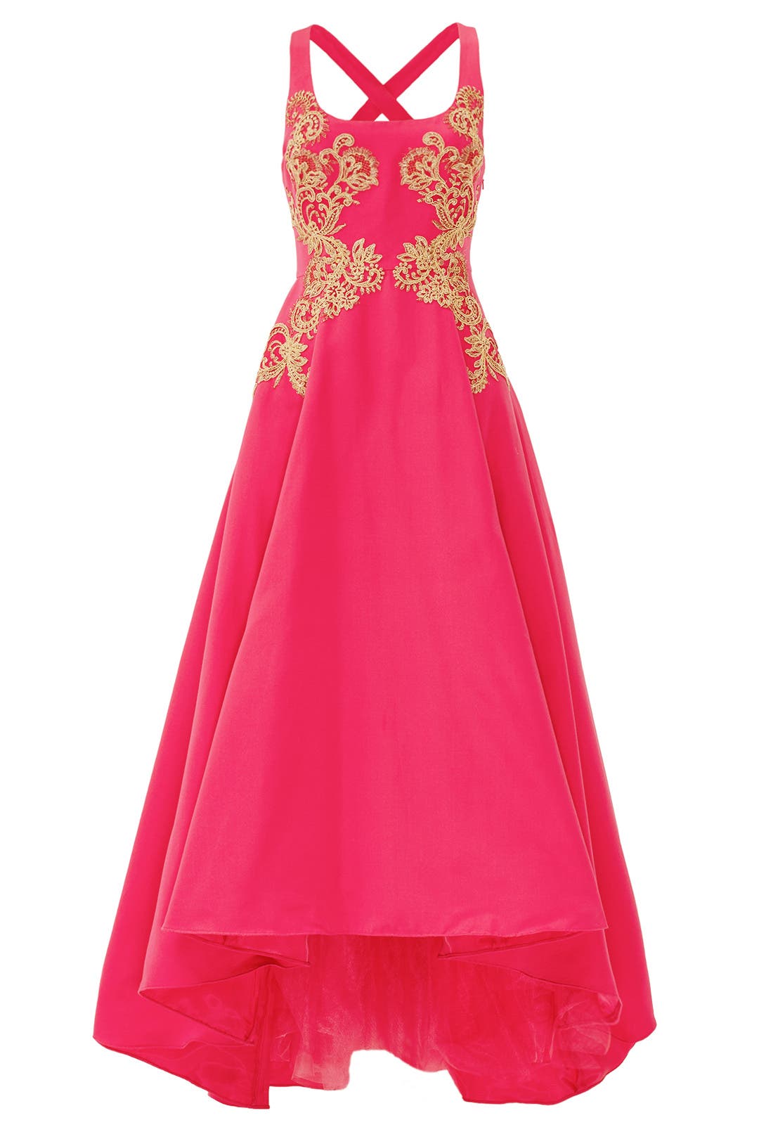Gilded Royal Fuchsia Gown by Marchesa Notte