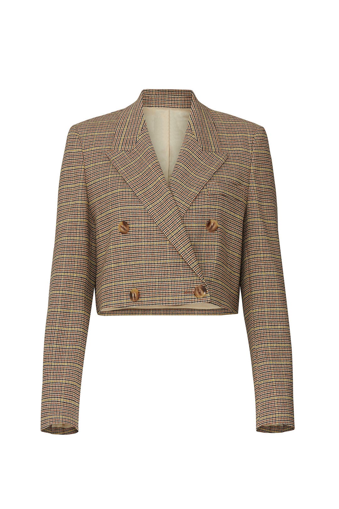 Plaid crop blazer Clearance