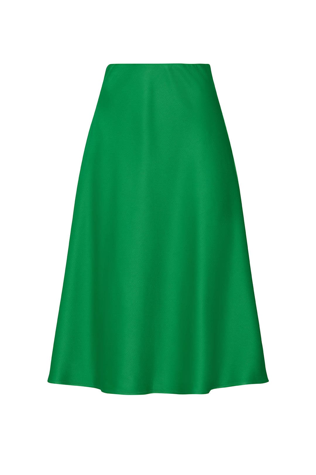 midi skirt in green