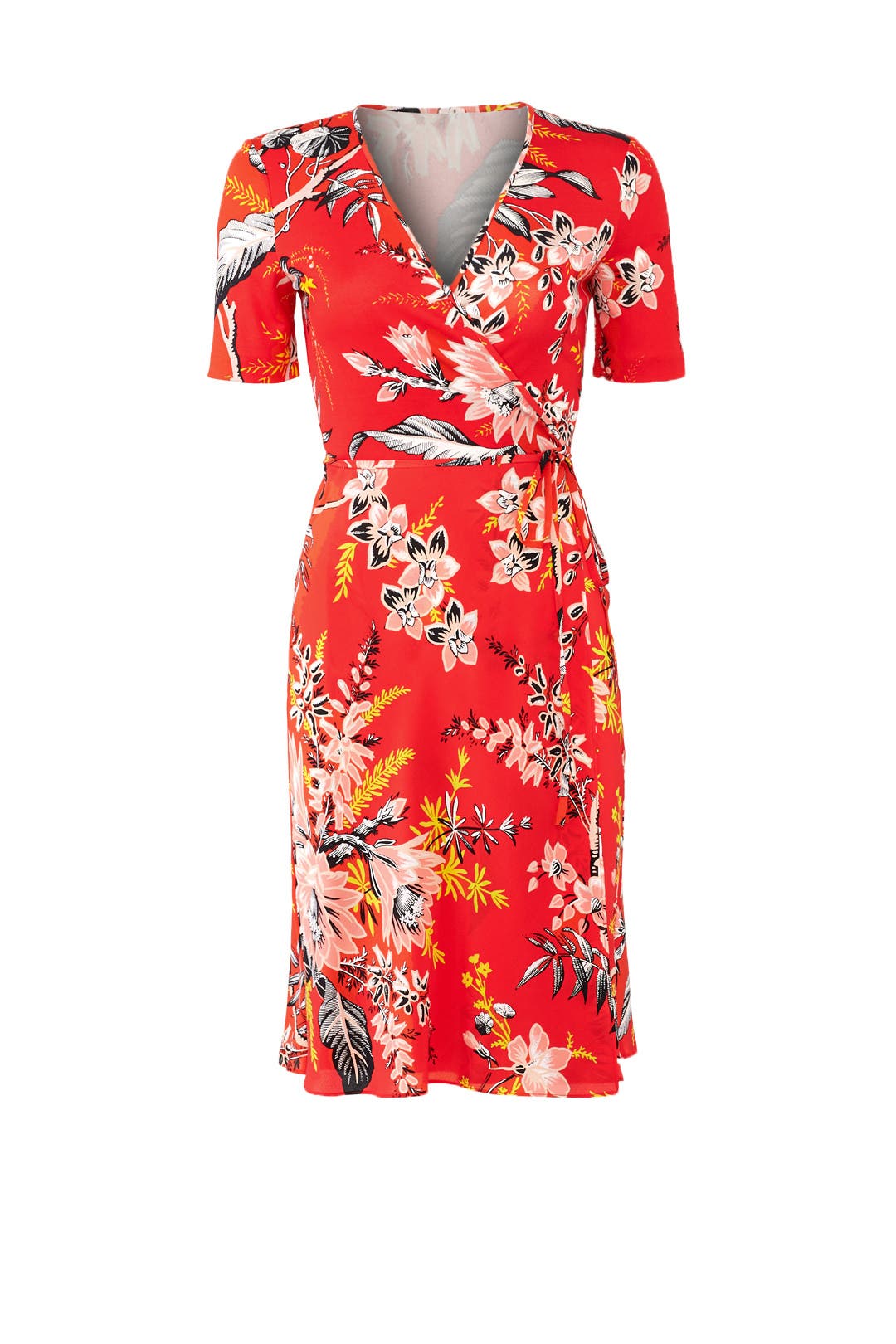 diane von furstenberg red wrap dress