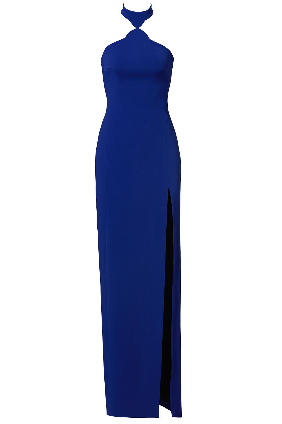 Blue Hourglass Halter Gown by David Koma