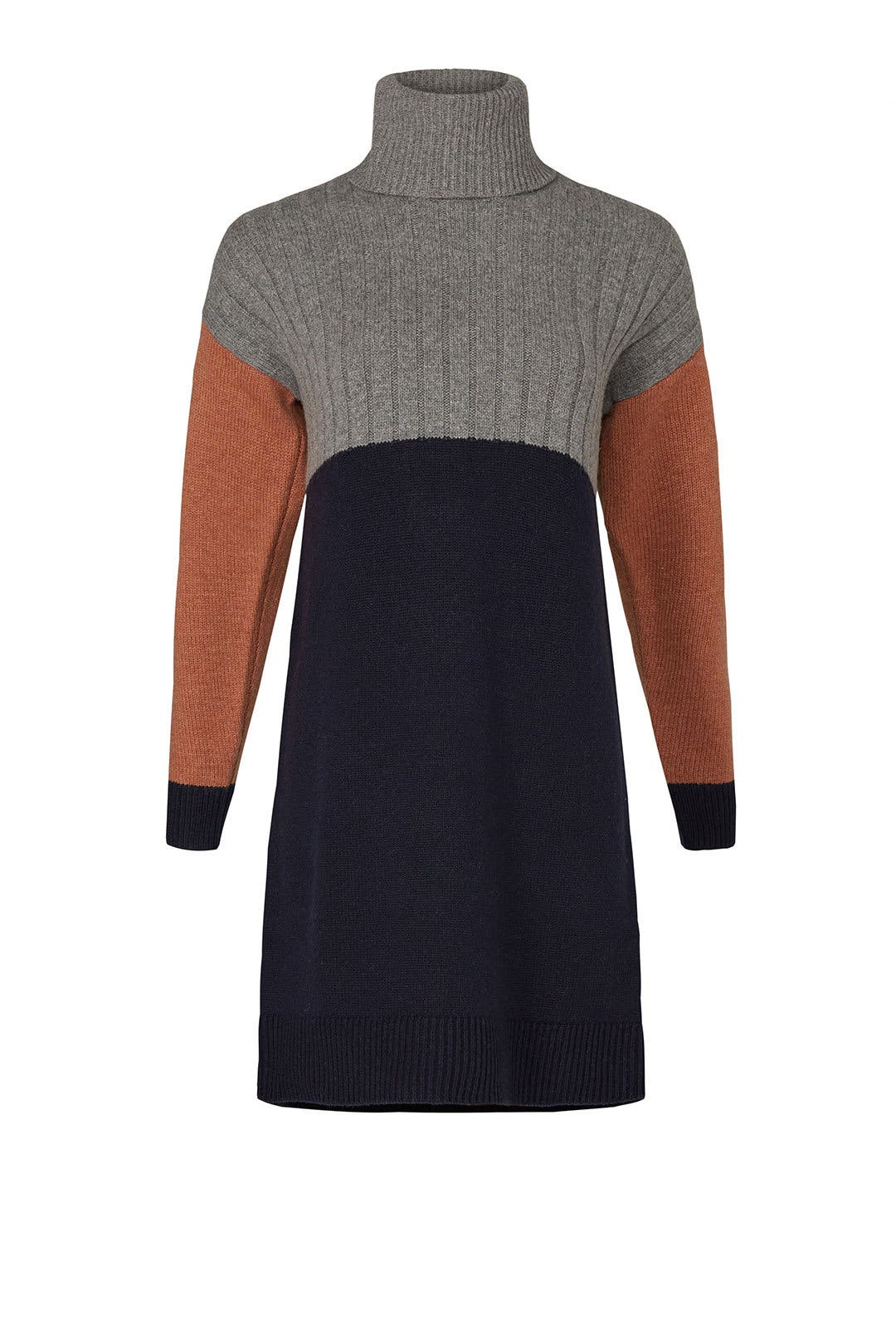 madewell colorblock sweater dress