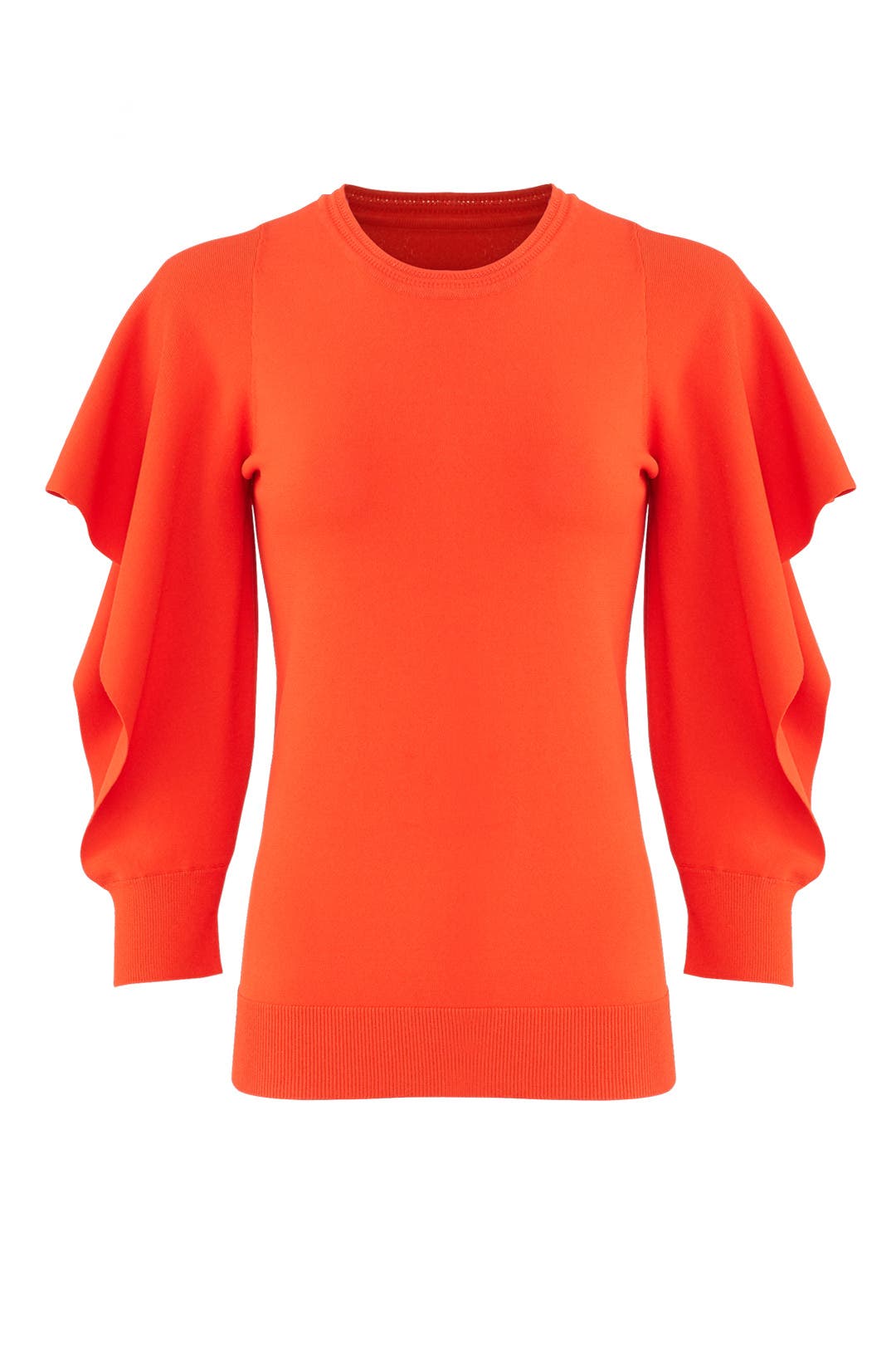 Flounce Sleeve Sweater by Opening 