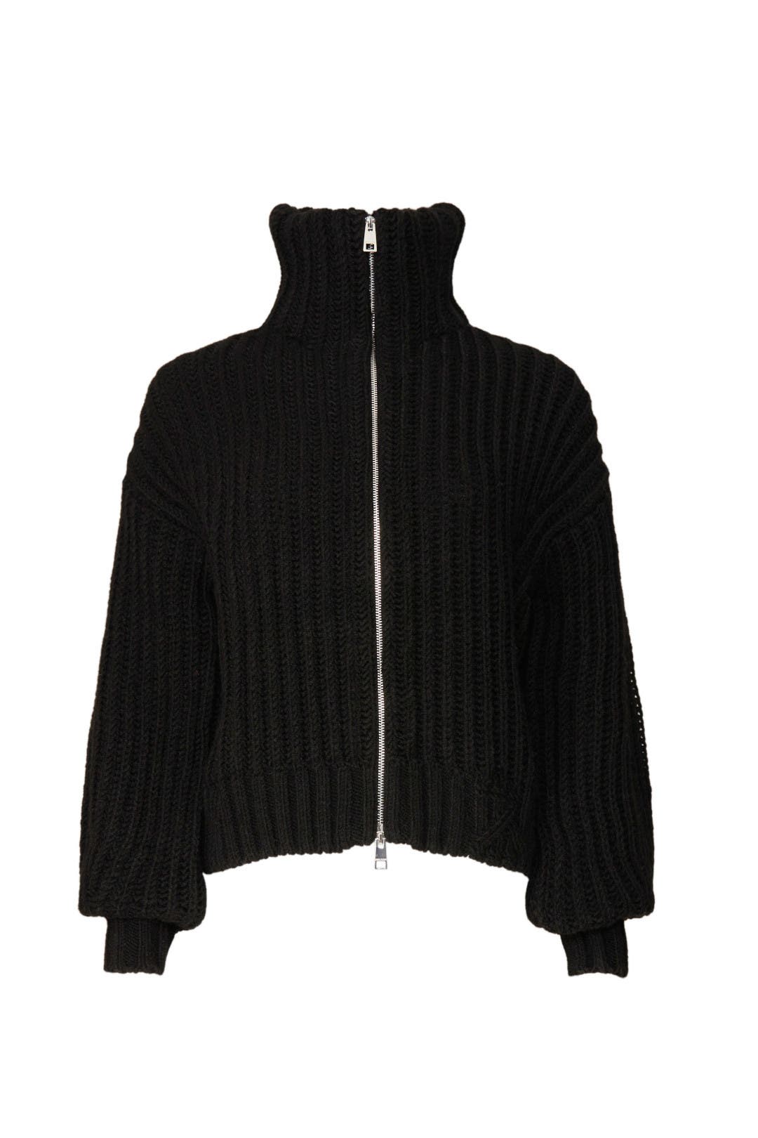 Cheri Zip Turtleneck Sweater by Zadig \u0026 