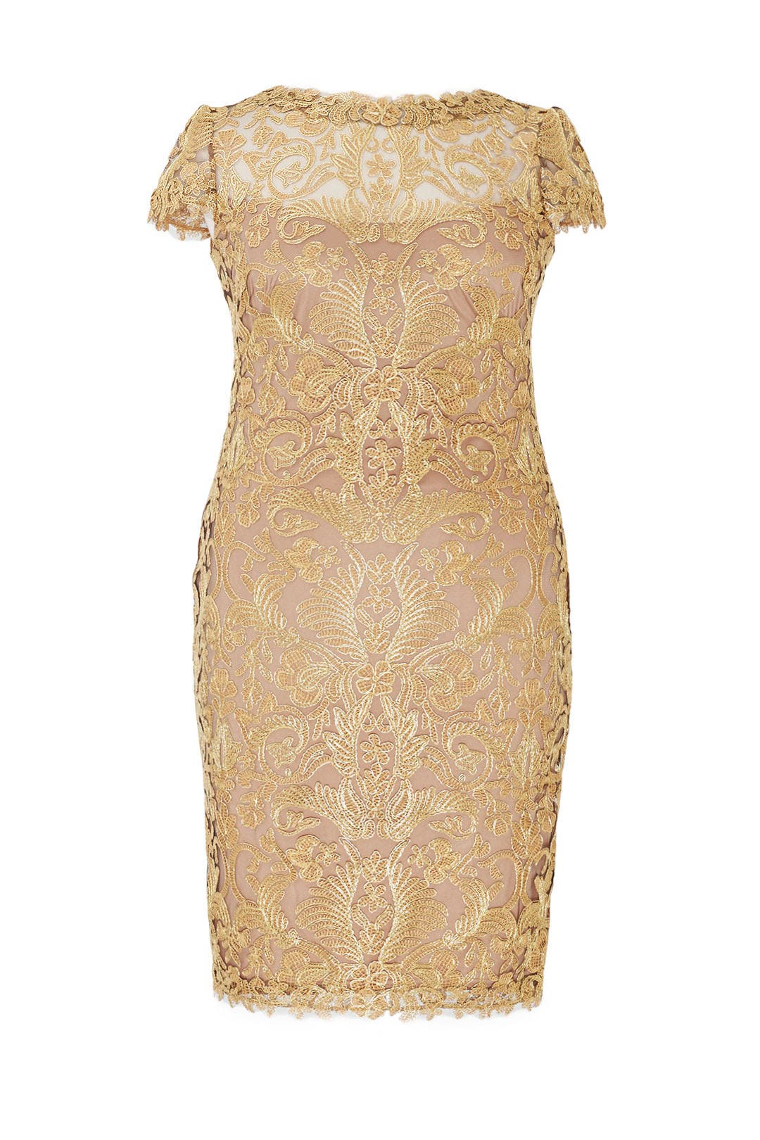 Gold Corded Embroidery Dress By Tadashi Shoji For 85 The Gold Corded Embroidery Dress By Tadashi Shoji For 85 The Runway