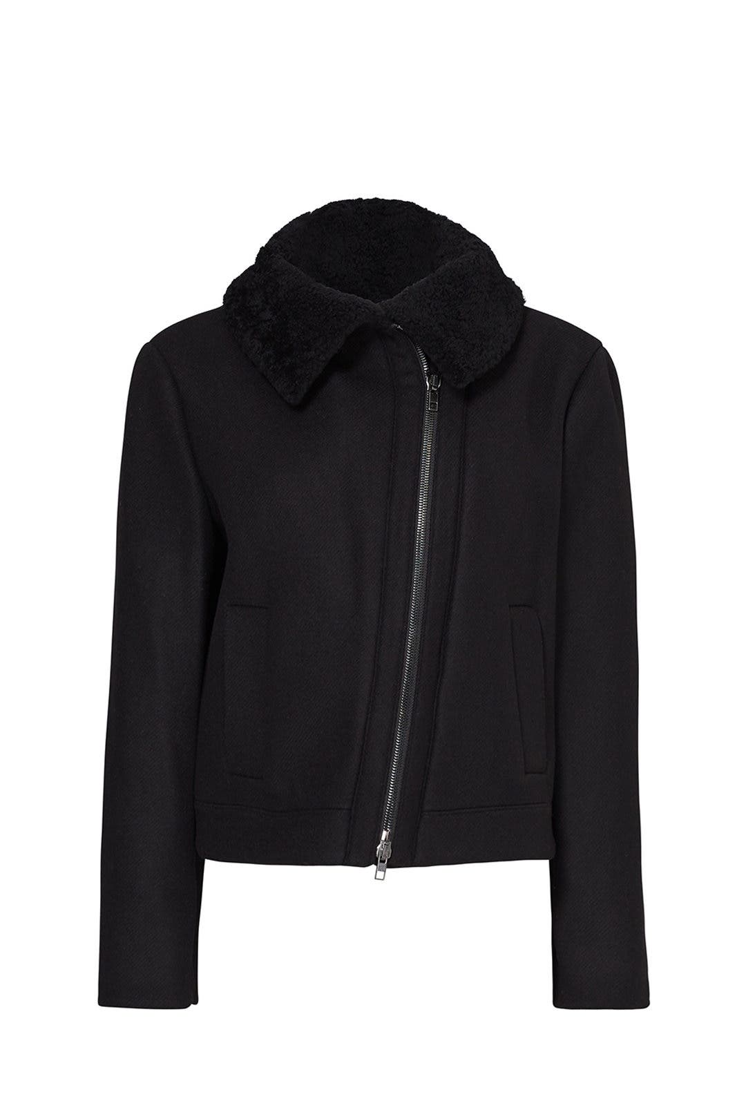 Shearling Collar Moto Jacket By Vince For 140 The Runway Vince Read Reviews Shearling Collar Moto Jacket