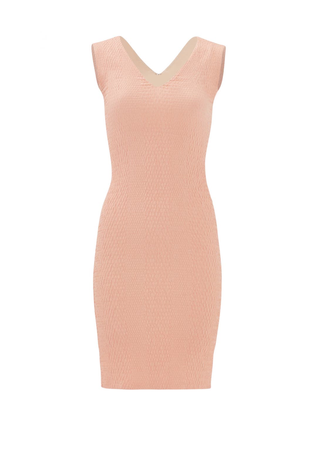 Coral Sun Skies Sheath by Christian Siriano