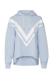 French Terry Chevron Hoodie by Tory 