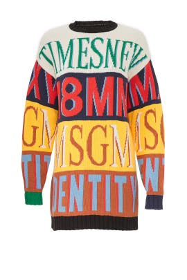 Striped MSGM Sweater Dress by MSGM for 