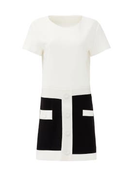 Crepe/Polyester Short Sleeves Shift  Dress