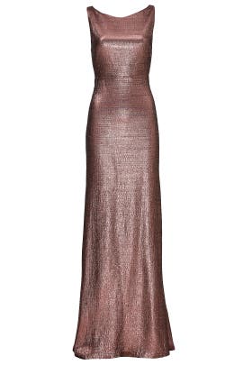 Acrylic/Nylon/Polyester/Silk/Wool Full-Skirt Jacquard Open-Back Sleeveless Bateau Neck  Dress