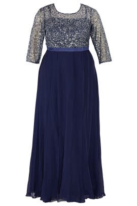 Metallic/Polyester Full-Skirt Mesh Sequined  Dress