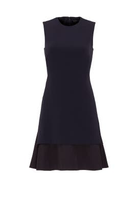 Shift Acetate/Crepe/Polyester/Triacetate Sleeveless  Dress