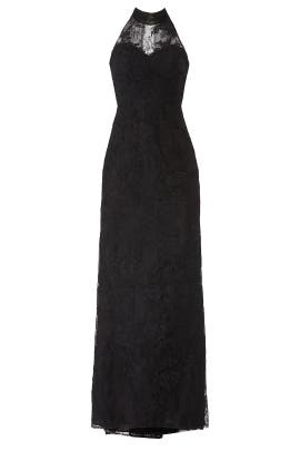 black column gown
