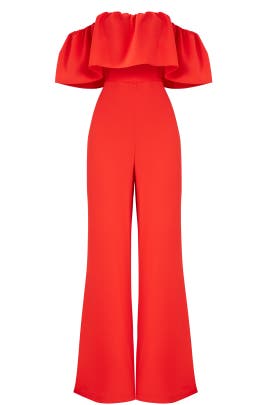 Amanda uprichard red jumpsuit Clearance