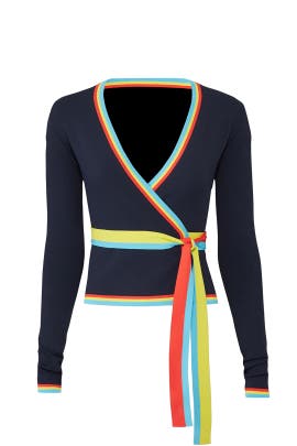 Long Sleeve Wrap Cardigan by Diane von 