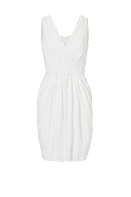 striped button front dress