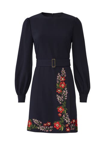 ted baker siliia kirstenbosch embroidered wrap dress