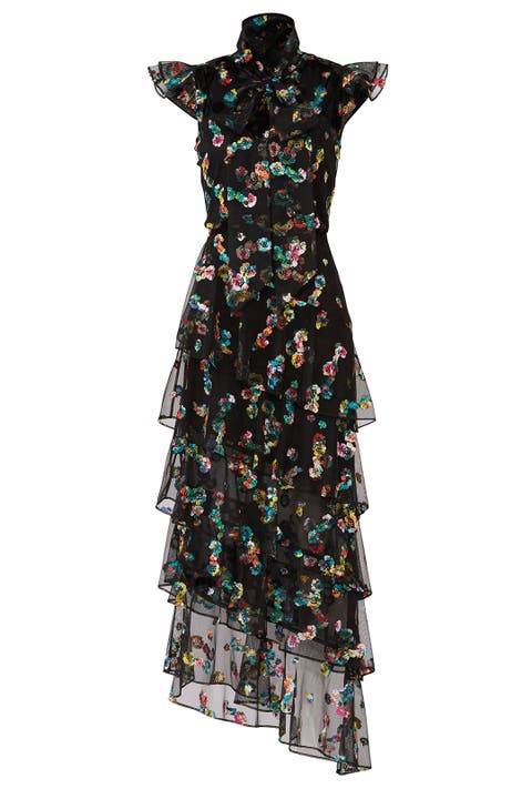 ml monique lhuillier casetta floral dress
