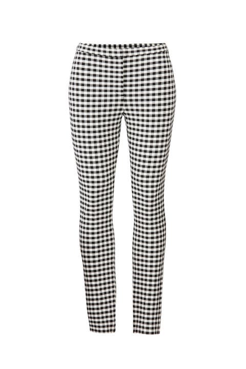gingham skinny jeans