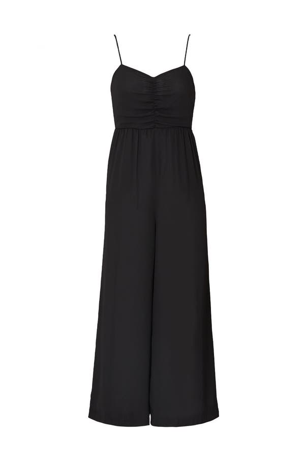 madewell ruched wide leg jumpsuit