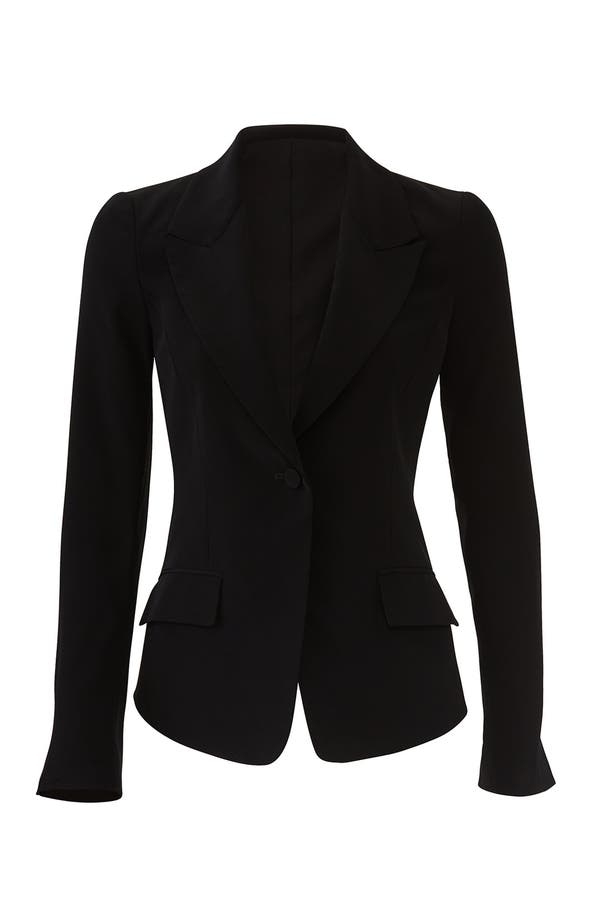 black fitted blazer