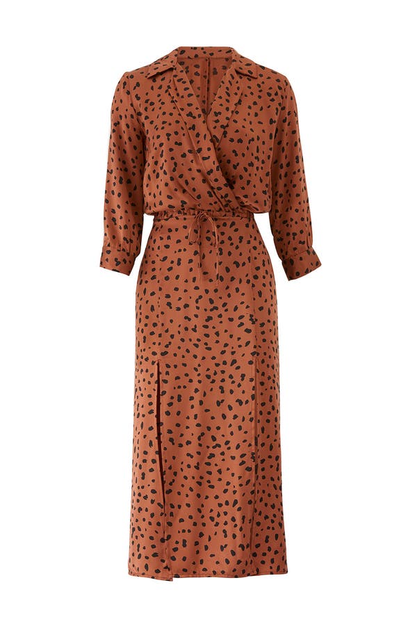 bec and bridge cheetah dress
