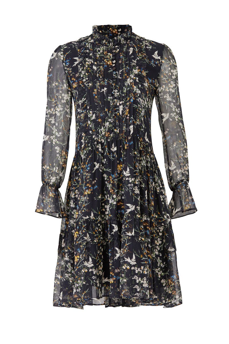 avian print dress by the kooples
