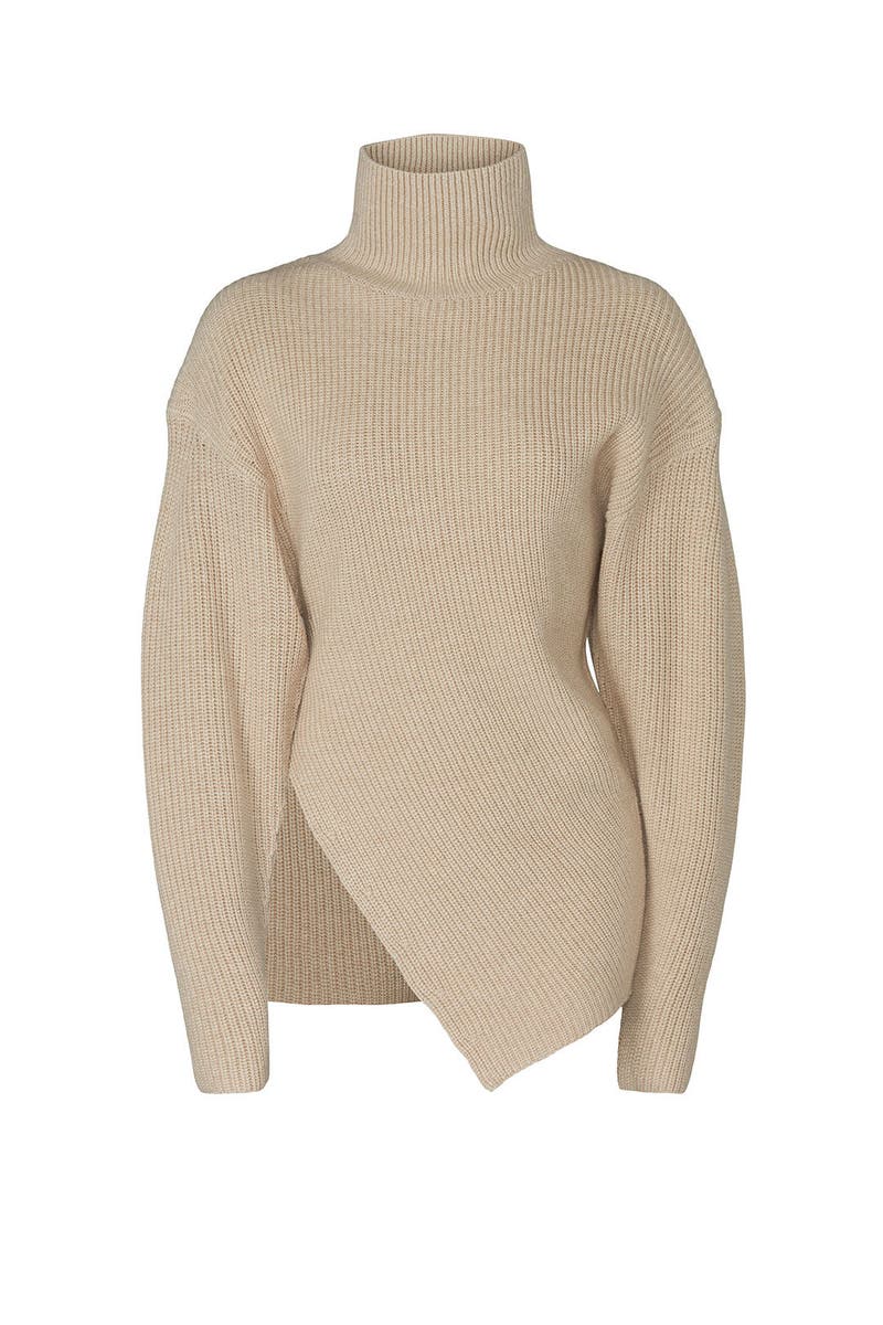 Asymmetrical Turtleneck Sweater by 