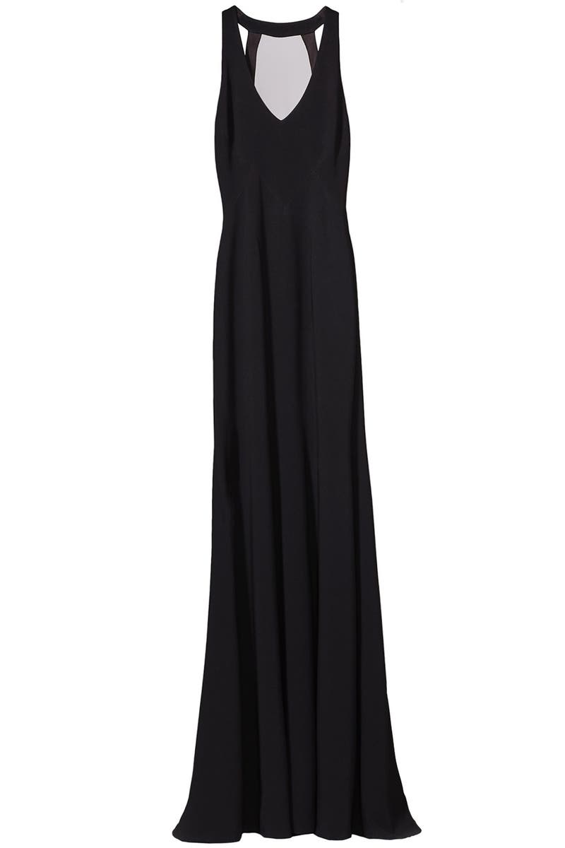 theia black matte dress