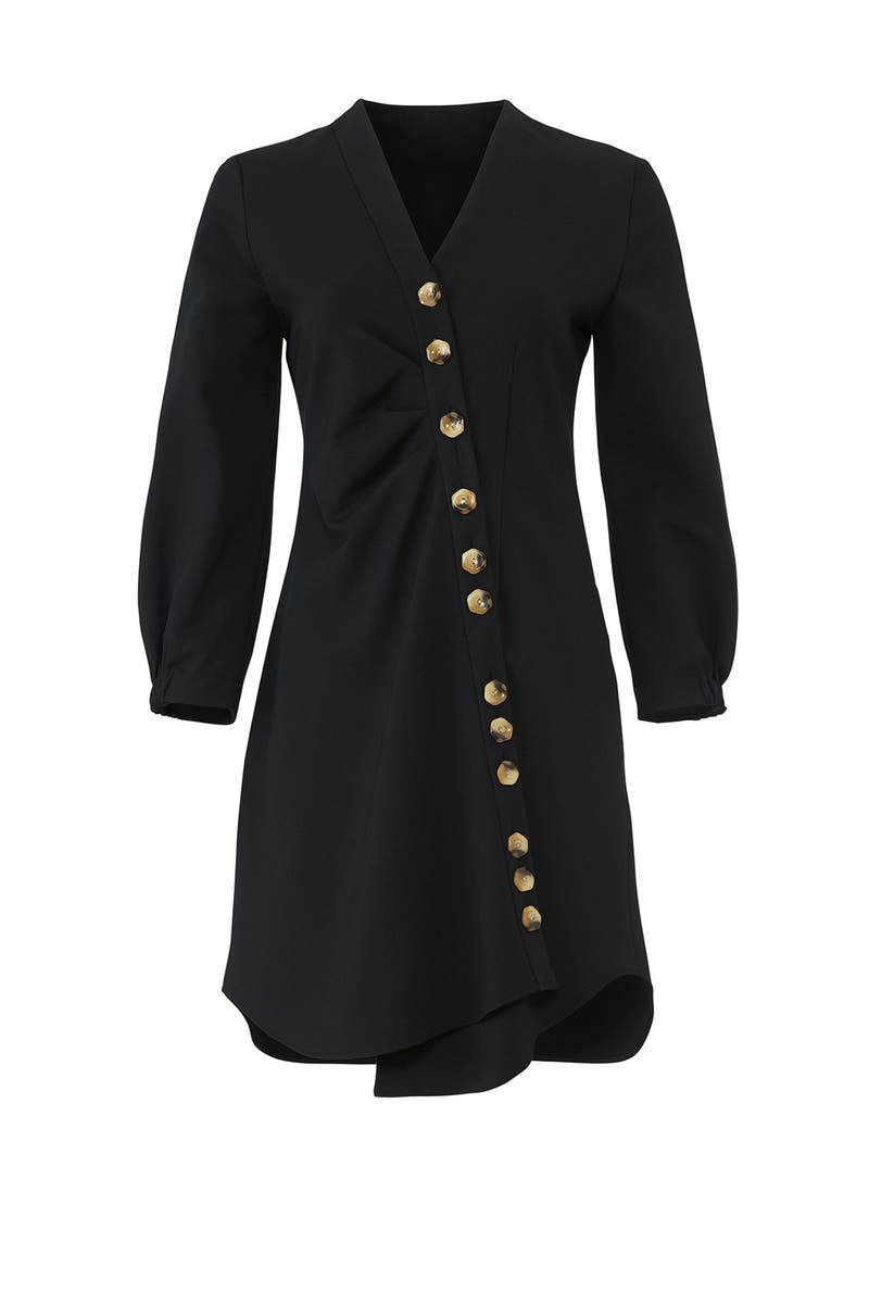 tibi asymmetrical shirt dress