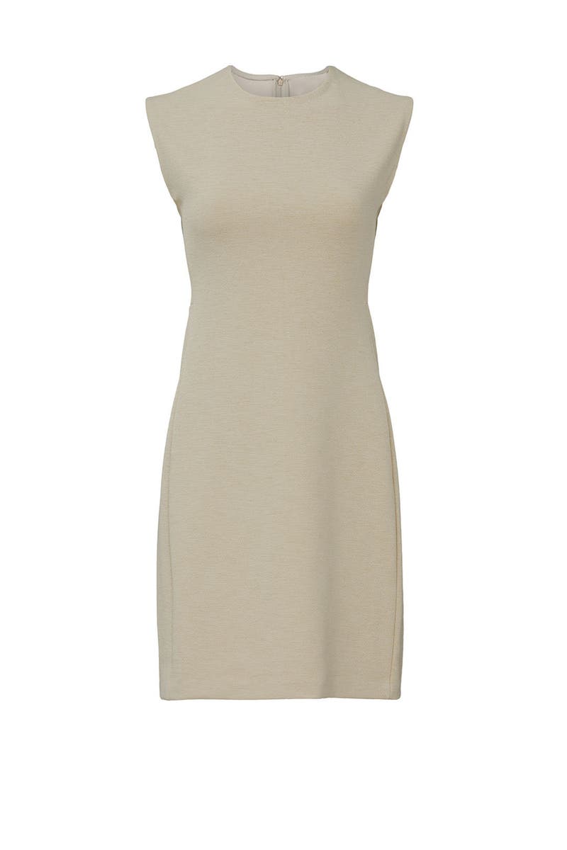 Cream Sculptural Mini Dress by Club 