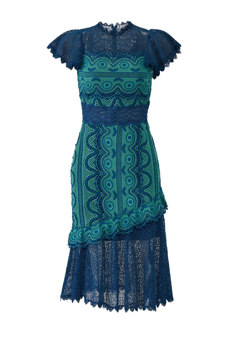 lola off the shoulder lace dress