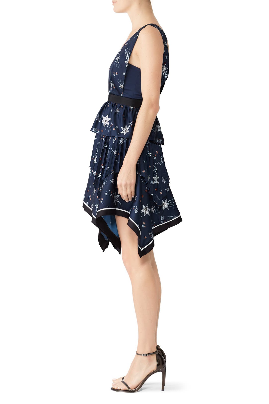 self portrait star handkerchief dress