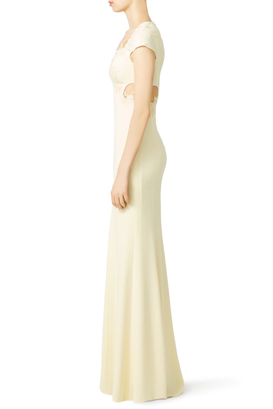 marchesa notte yellow dress