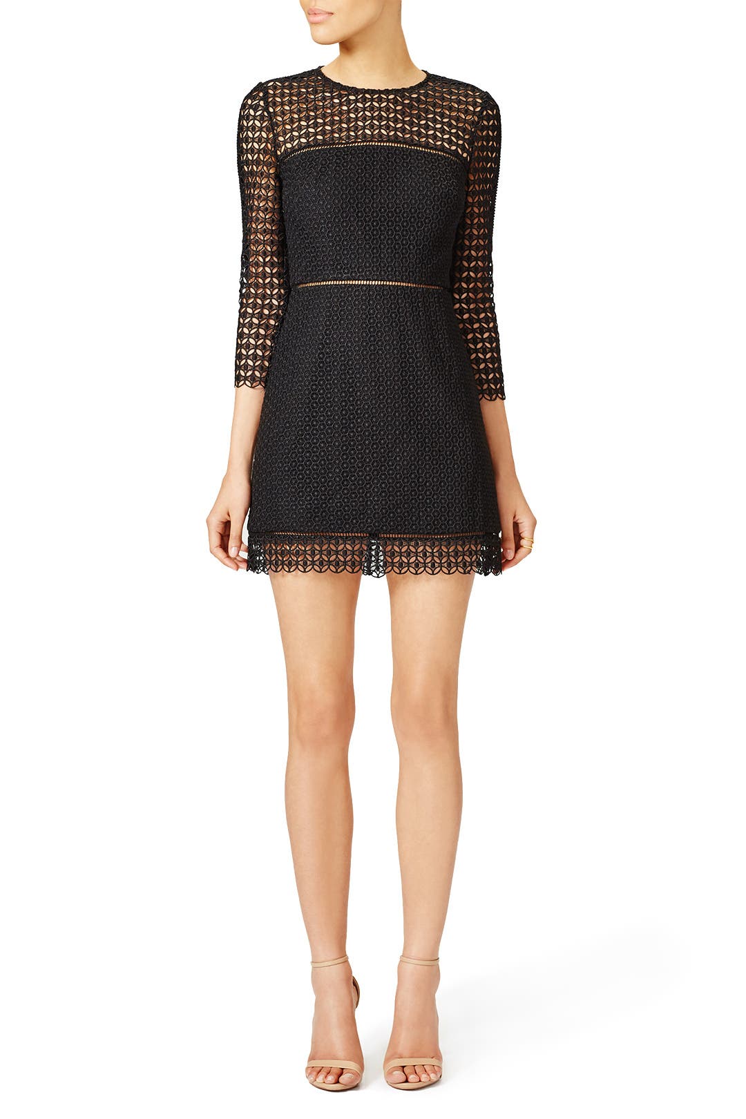 Geo Lace Sheath by Cynthia Rowley Rent the Runway